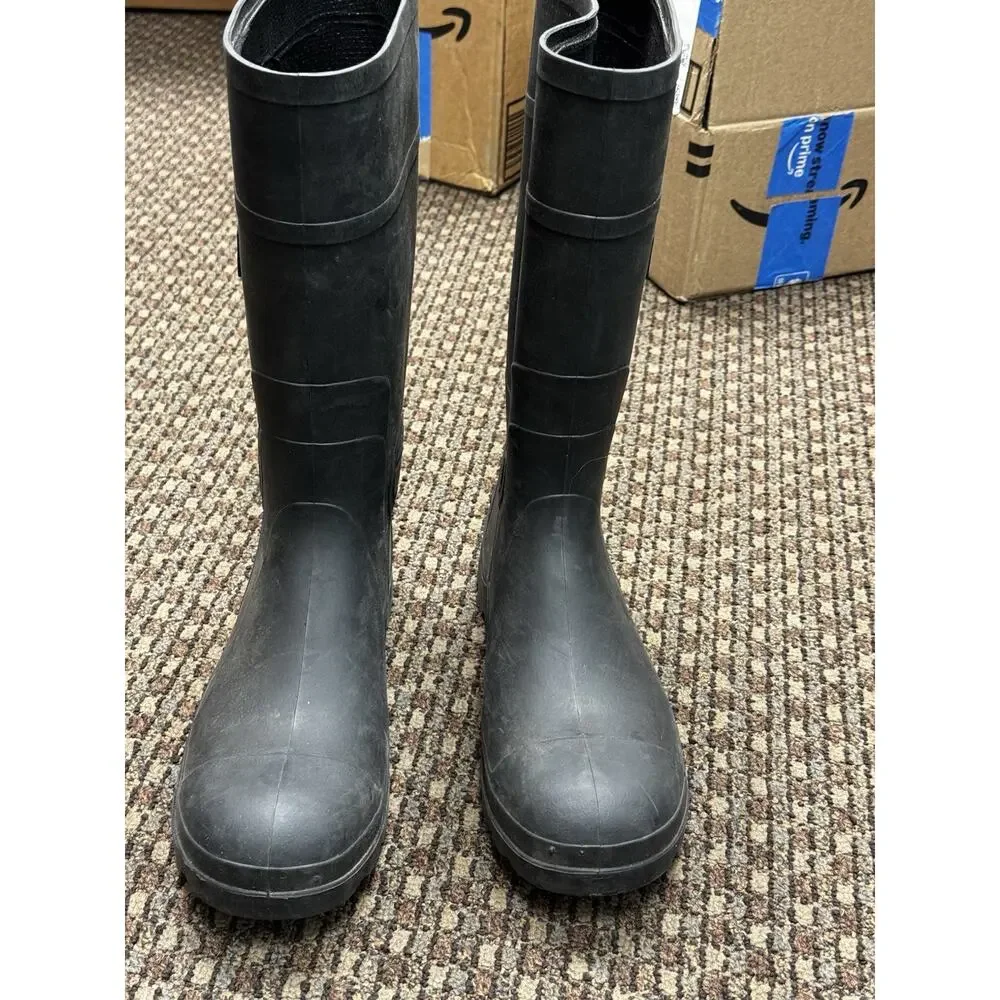 Genfoot Industrial Steel Toe Rubber Work Boots Mens Size 9 Slip Resistant
